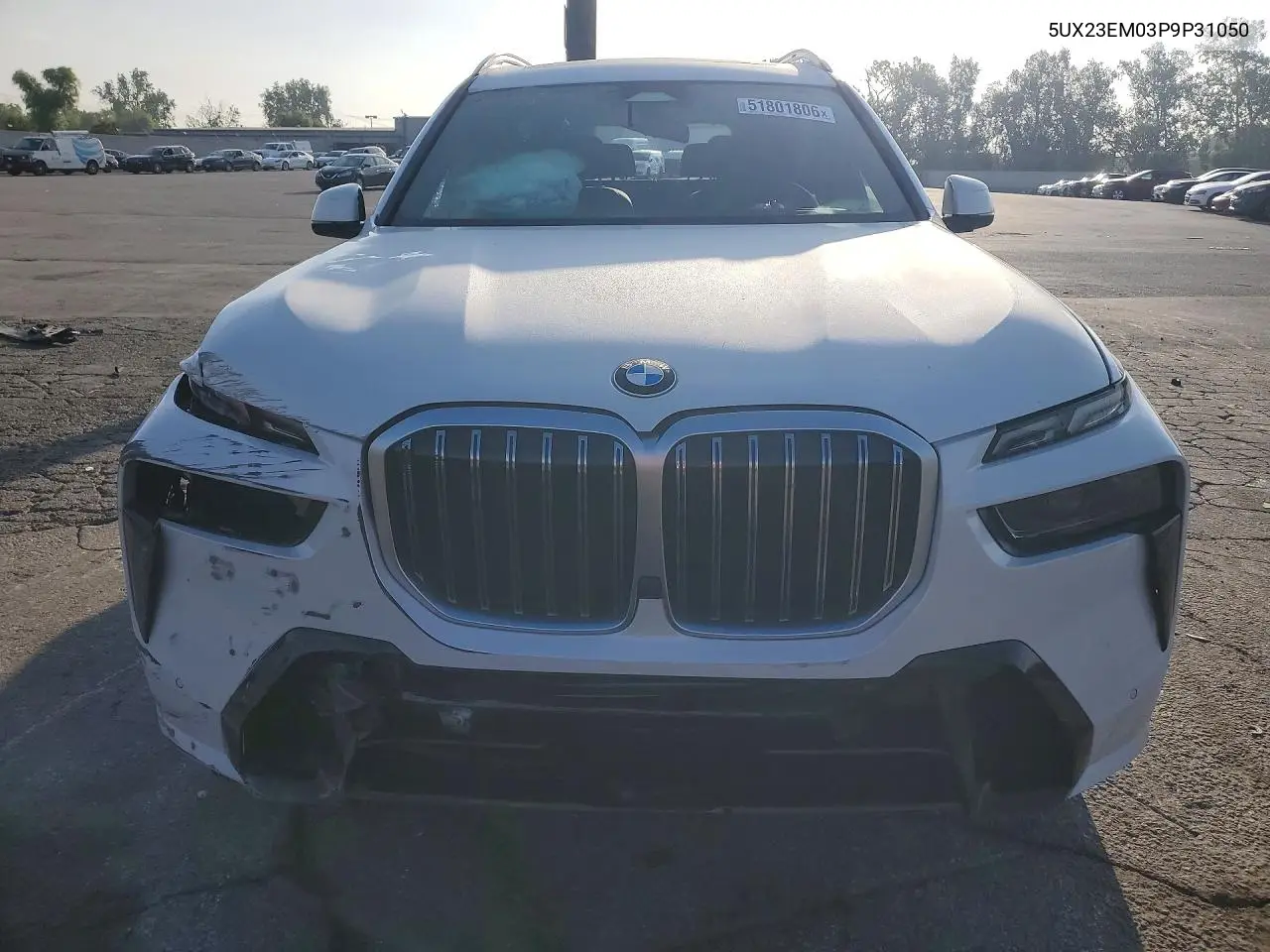 2023 BMW X7 xDrive40I VIN: 5UX23EM03P9P31050 Lot: 51801806