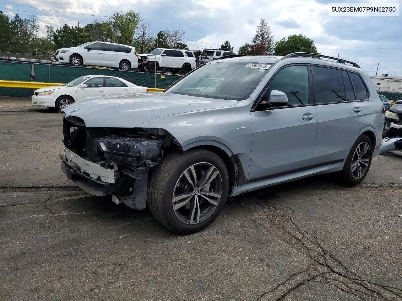 2023 BMW X7 xDrive40I VIN: 5UX23EM07P9N62750 Lot: 85969385