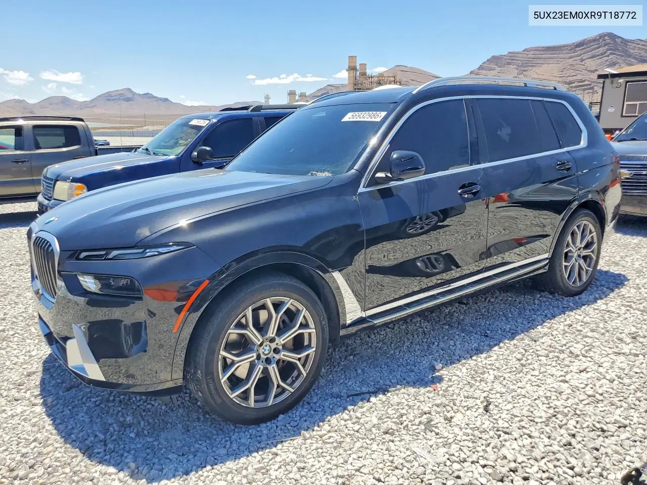 2024 BMW X7 xDrive40I VIN: 5UX23EM0XR9T18772 Lot: 56932986