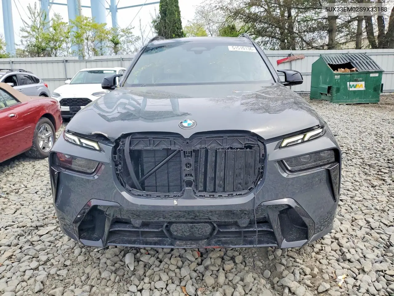 2025 BMW X7 M60I VIN: 5UX33EM02S9X33188 Lot: 51510136