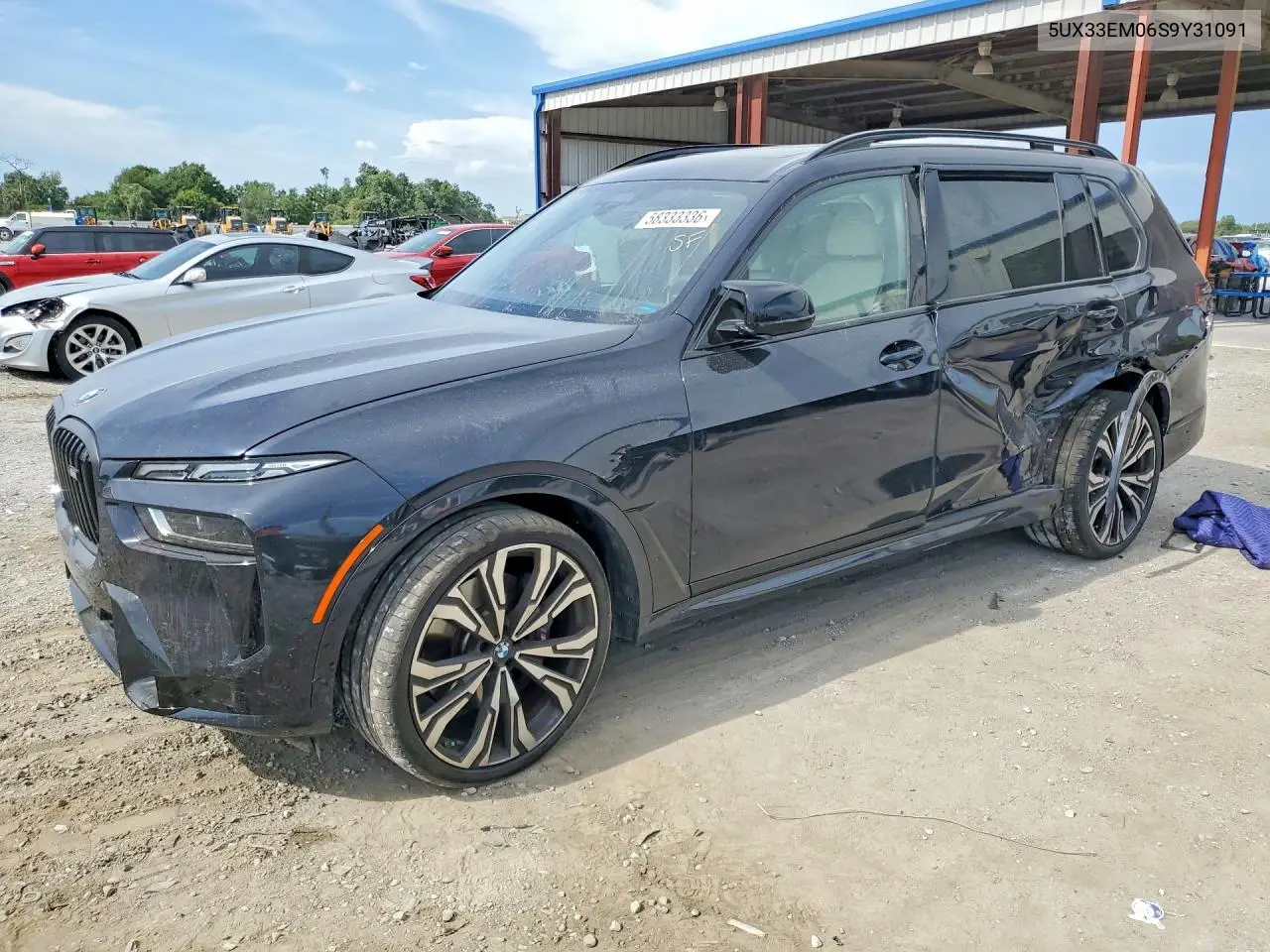 2025 BMW X7 M60I VIN: 5UX33EM06S9Y31091 Lot: 58333336