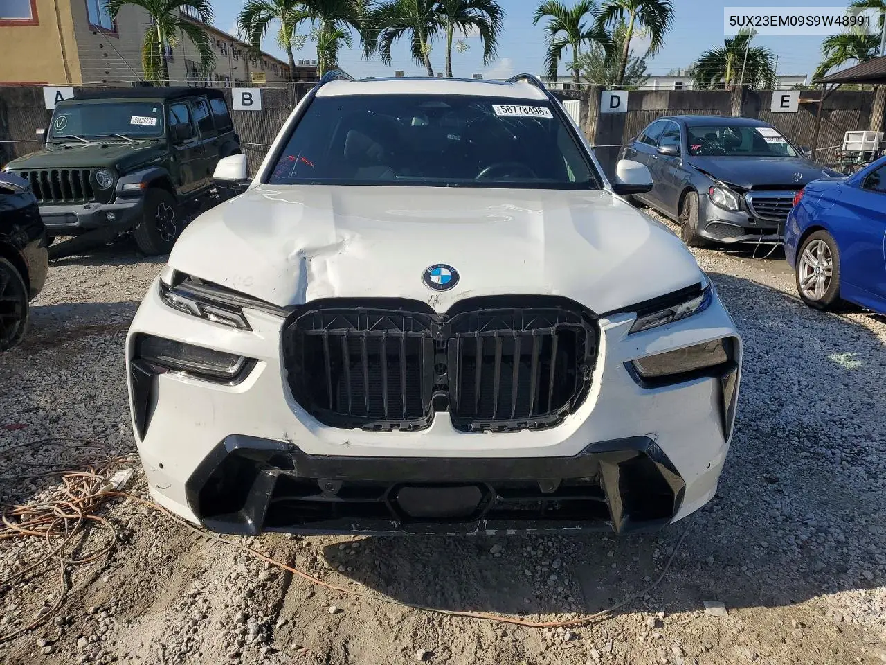 2025 BMW X7 xDrive40I VIN: 5UX23EM09S9W48991 Lot: 58778496