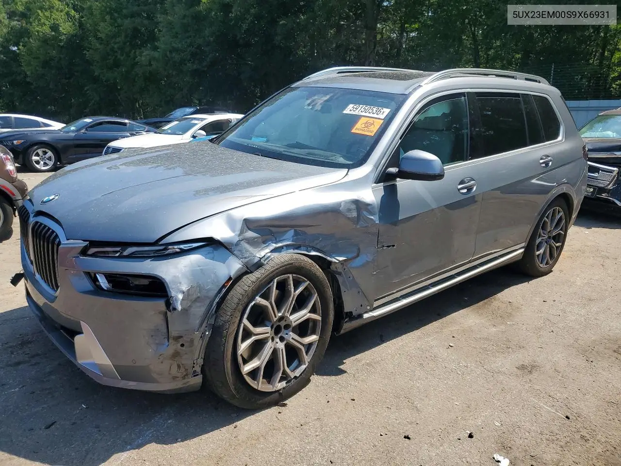 2025 BMW X7 xDrive40I VIN: 5UX23EM00S9X66931 Lot: 59150536