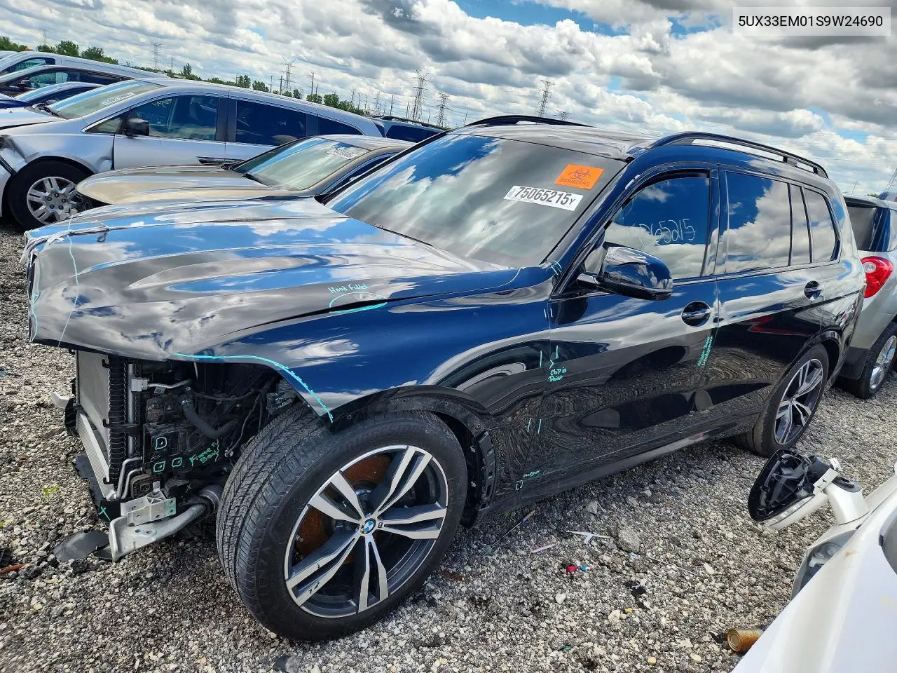 2025 BMW X7 M60I VIN: 5UX33EM01S9W24690 Lot: 75065215
