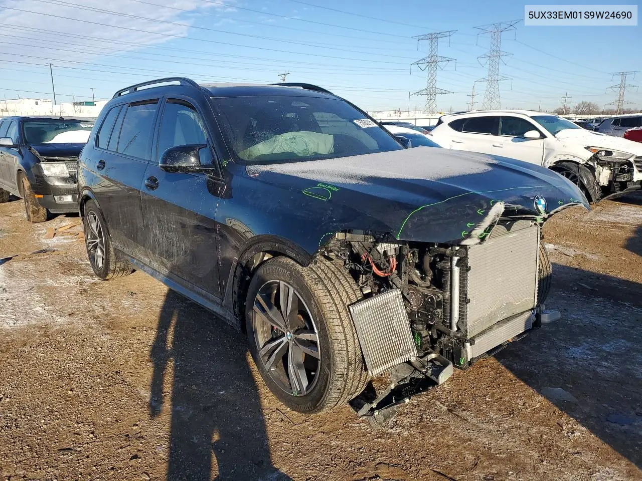 2025 BMW X7 M60I VIN: 5UX33EM01S9W24690 Lot: 75065215