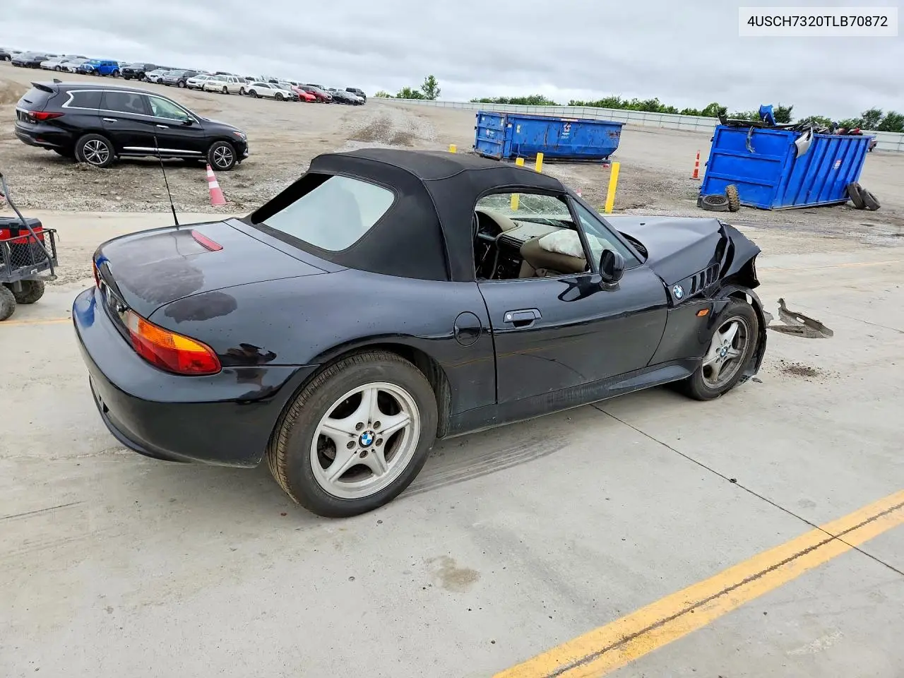 1996 BMW Z3 1.9 VIN: 4USCH7320TLB70872 Lot: 58467816