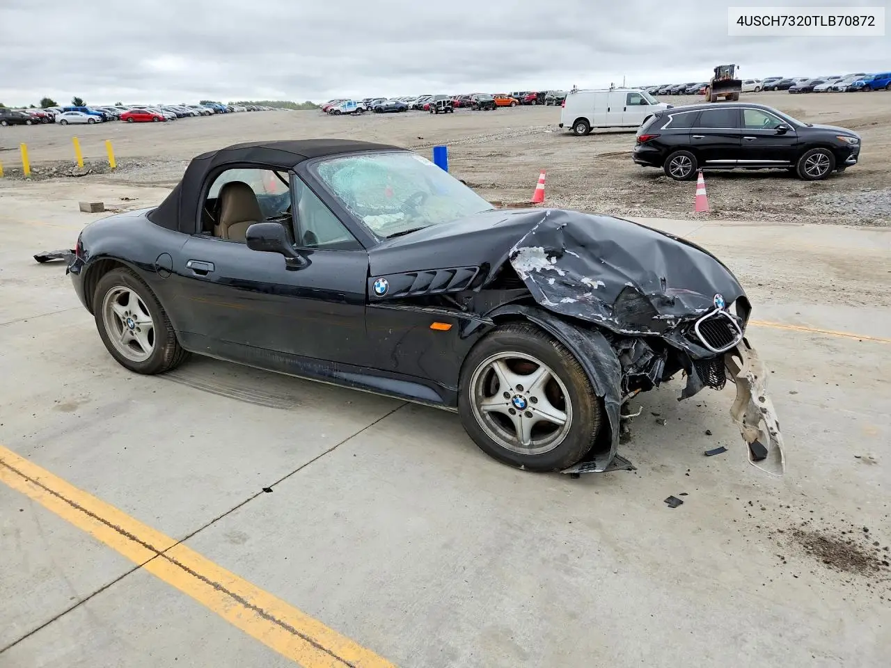 1996 BMW Z3 1.9 VIN: 4USCH7320TLB70872 Lot: 58467816