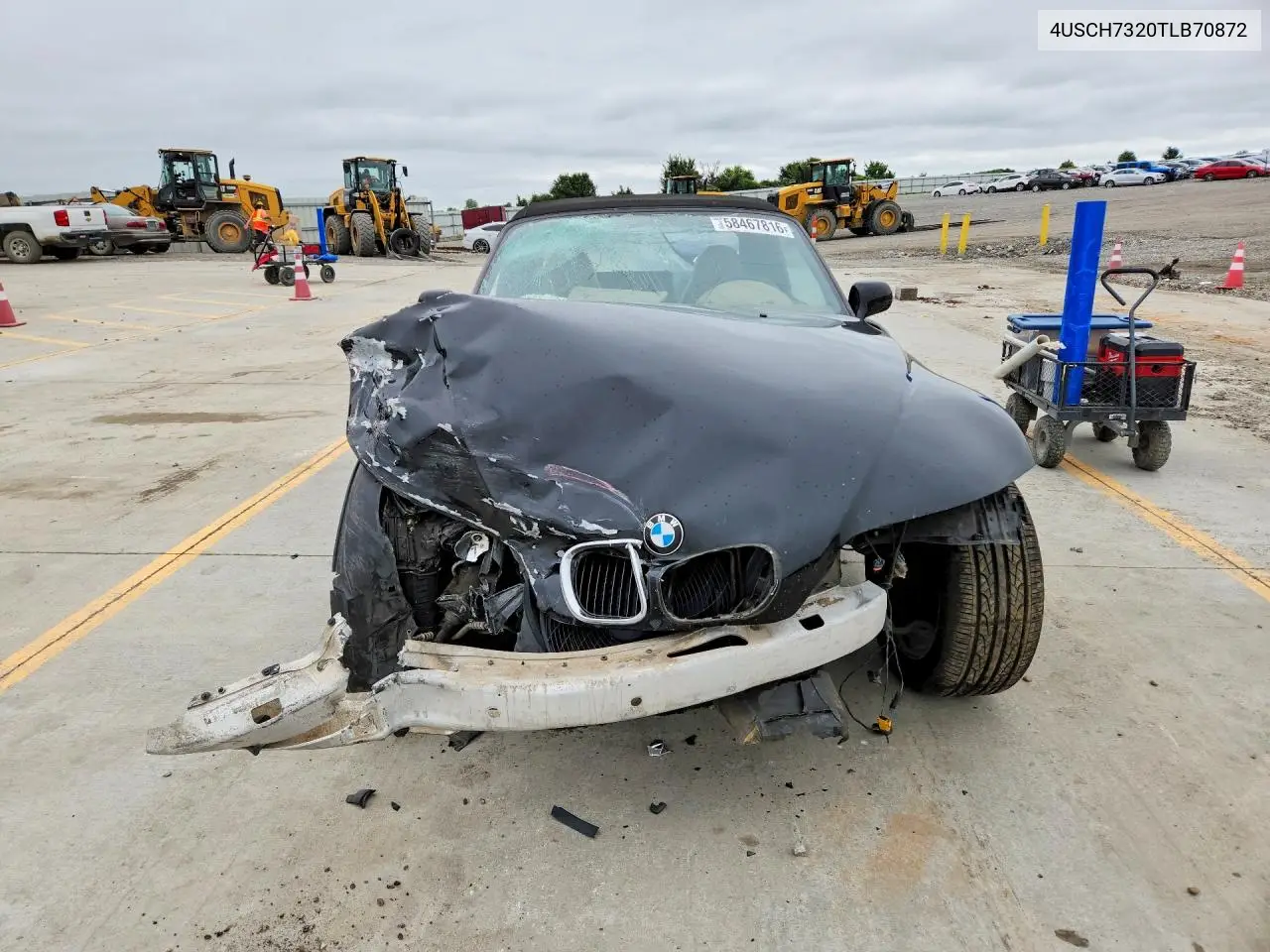 1996 BMW Z3 1.9 VIN: 4USCH7320TLB70872 Lot: 58467816