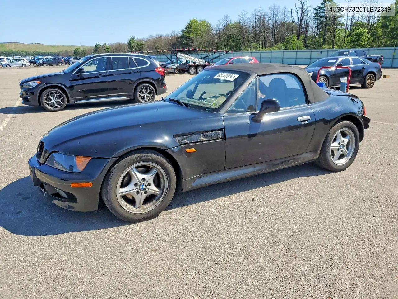 1996 BMW Z3 1.9 VIN: 4USCH7326TLB72349 Lot: 60176046