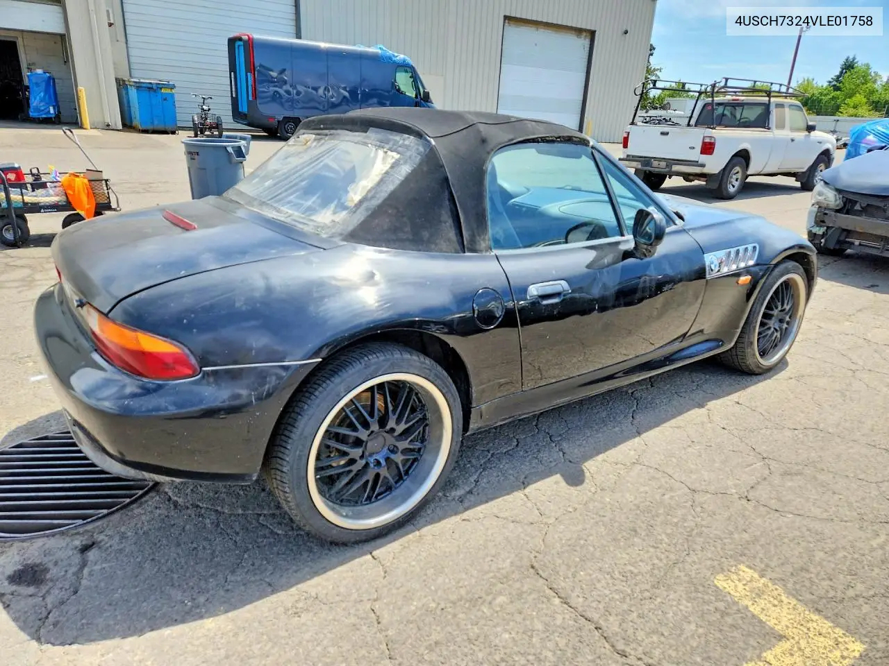 1997 BMW Z3 1.9 VIN: 4USCH7324VLE01758 Lot: 58152536