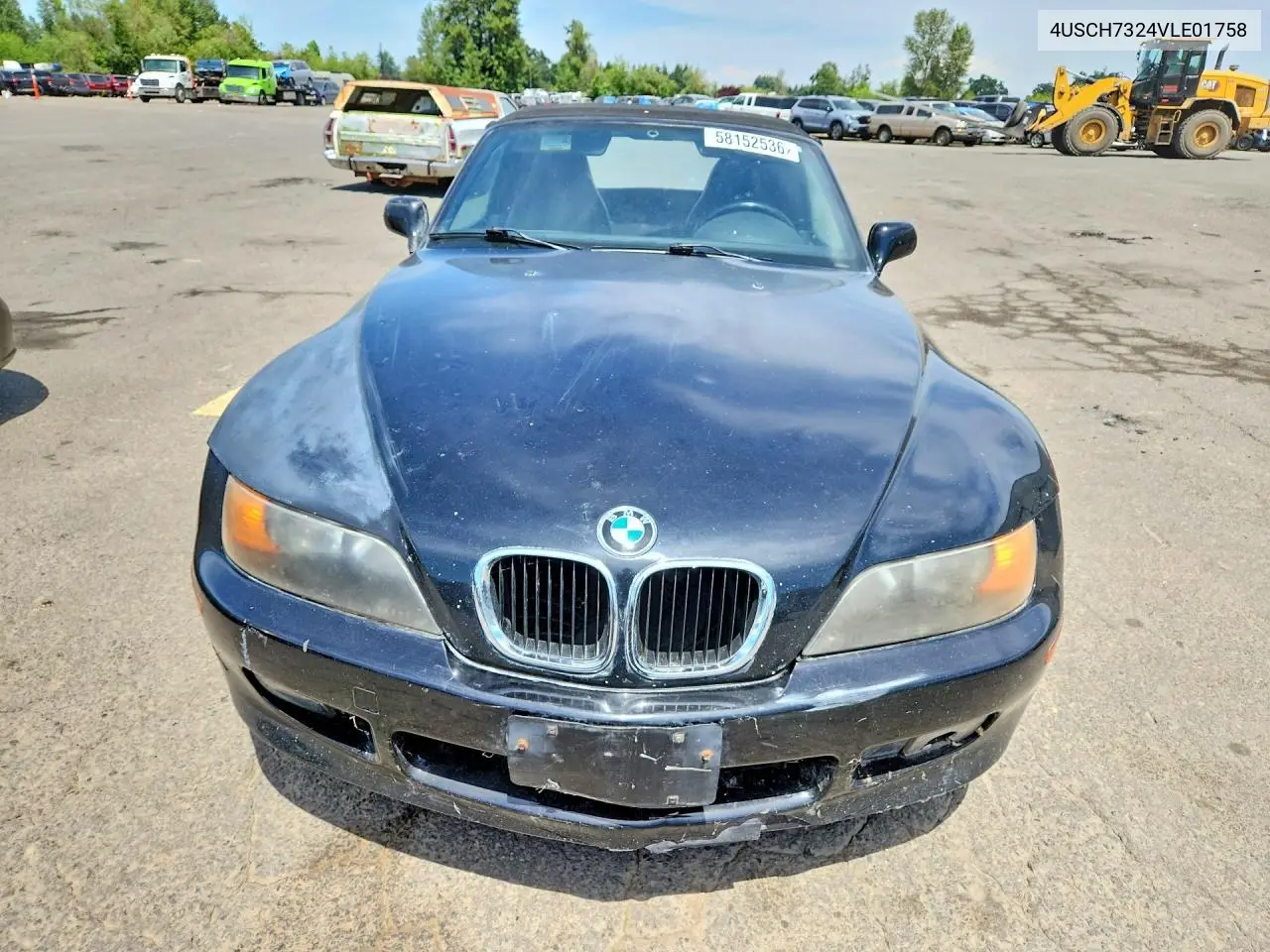 1997 BMW Z3 1.9 VIN: 4USCH7324VLE01758 Lot: 58152536