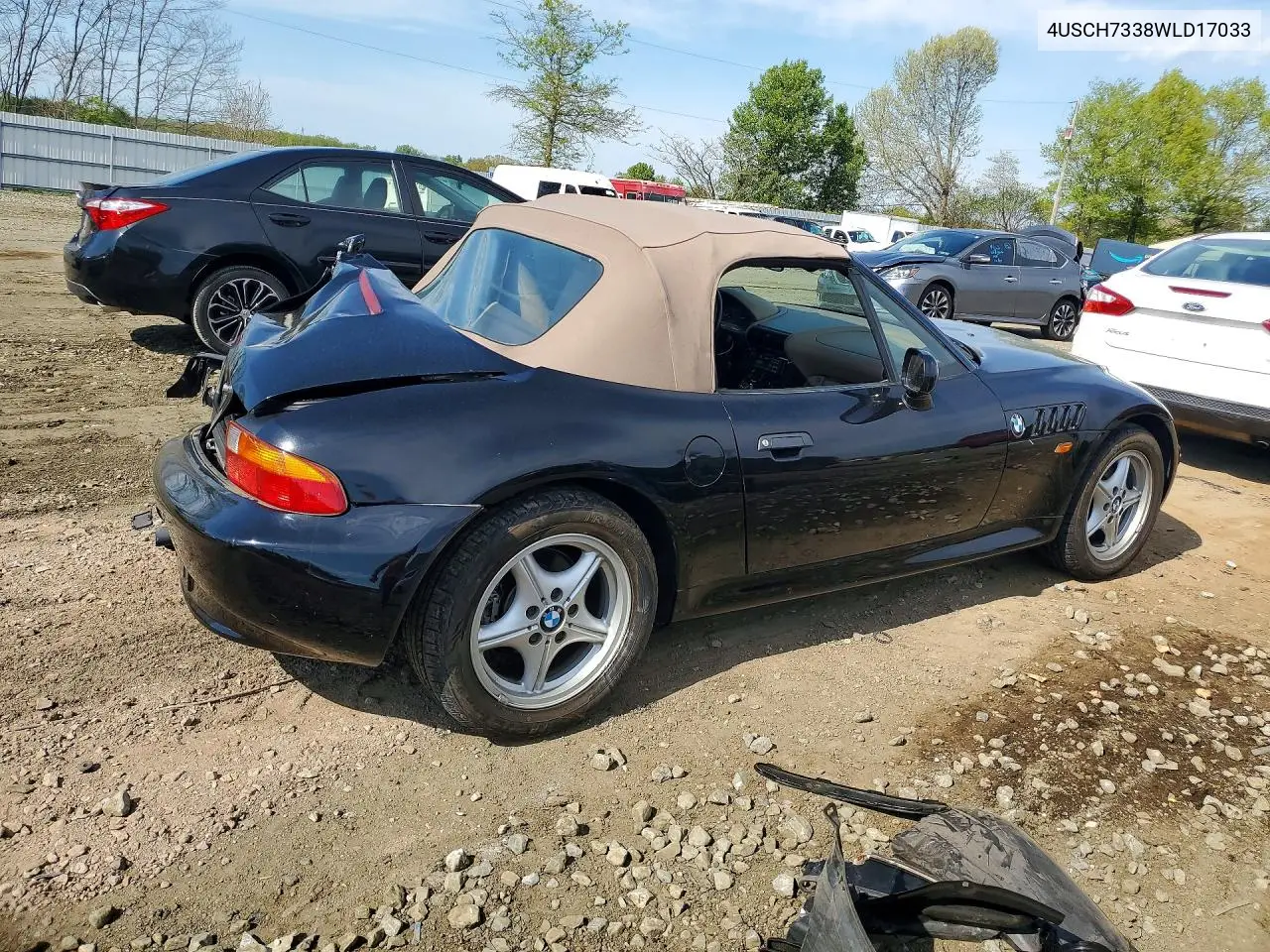 1998 BMW Z3 1.9 VIN: 4USCH7338WLD17033 Lot: 50952496