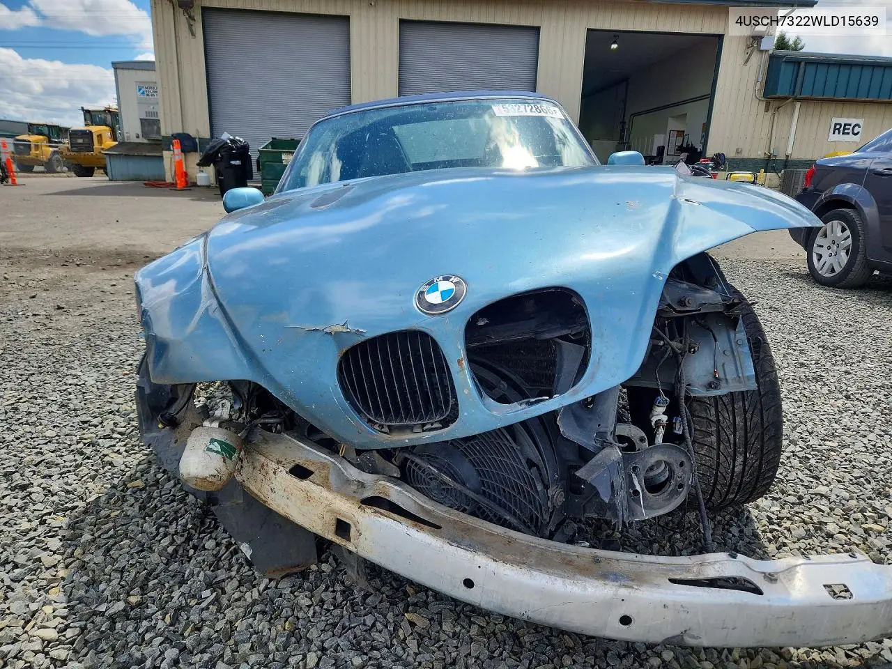 1998 BMW Z3 1.9 VIN: 4USCH7322WLD15639 Lot: 53272866