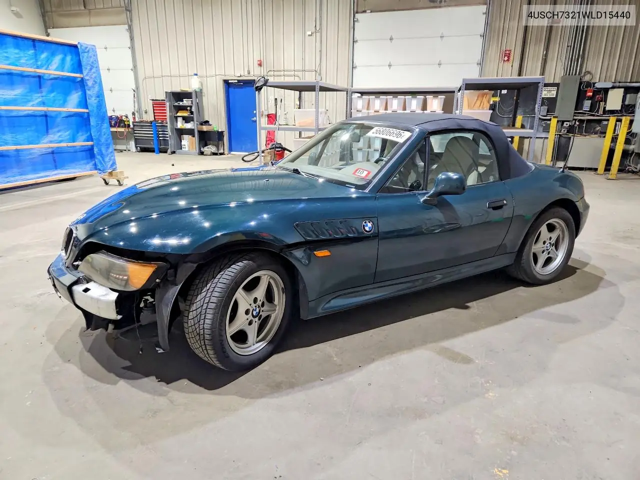 1998 BMW Z3 1.9 VIN: 4USCH7321WLD15440 Lot: 56806696