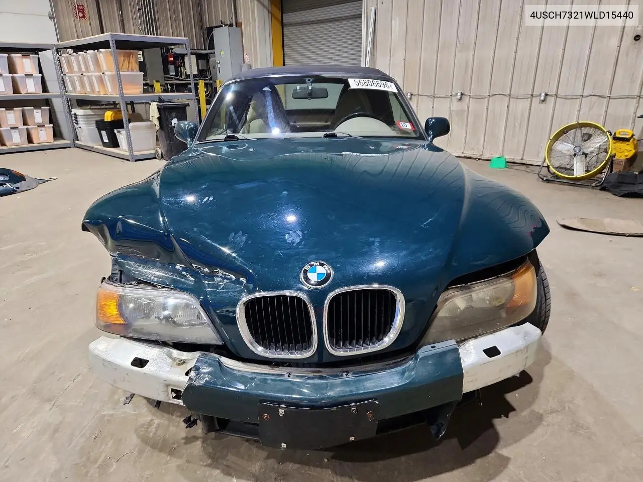 1998 BMW Z3 1.9 VIN: 4USCH7321WLD15440 Lot: 56806696