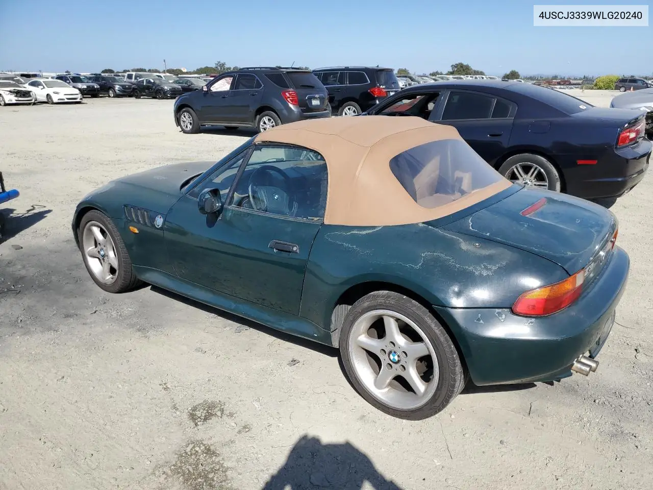 1998 BMW Z3 2.8 VIN: 4USCJ3339WLG20240 Lot: 81239835