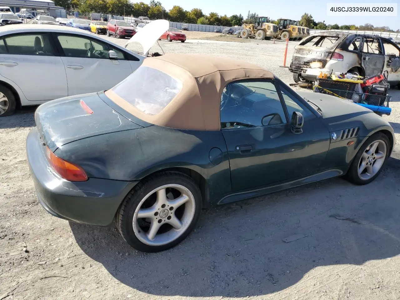 1998 BMW Z3 2.8 VIN: 4USCJ3339WLG20240 Lot: 81239835