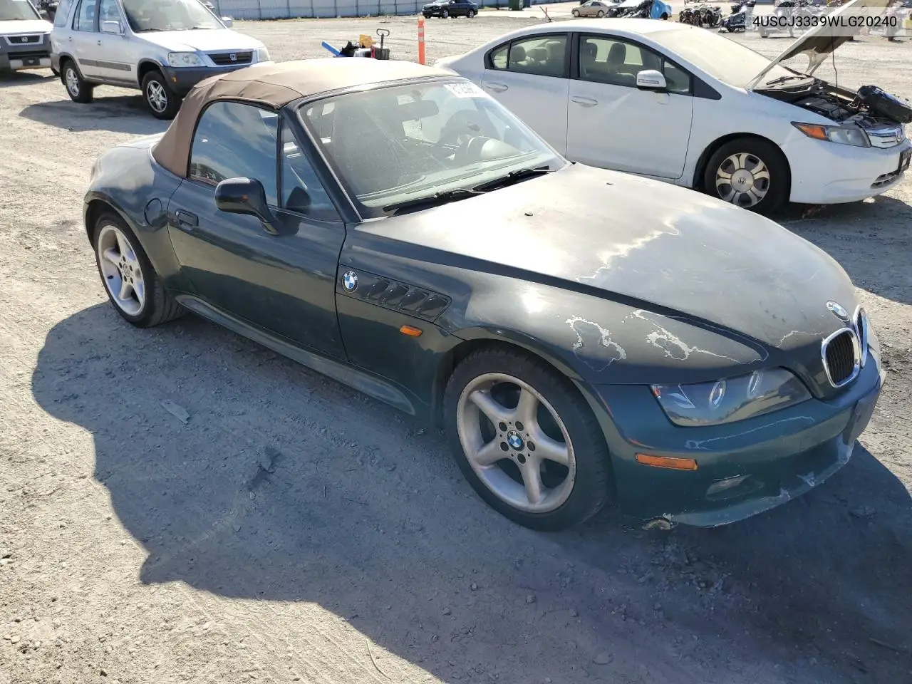 1998 BMW Z3 2.8 VIN: 4USCJ3339WLG20240 Lot: 81239835