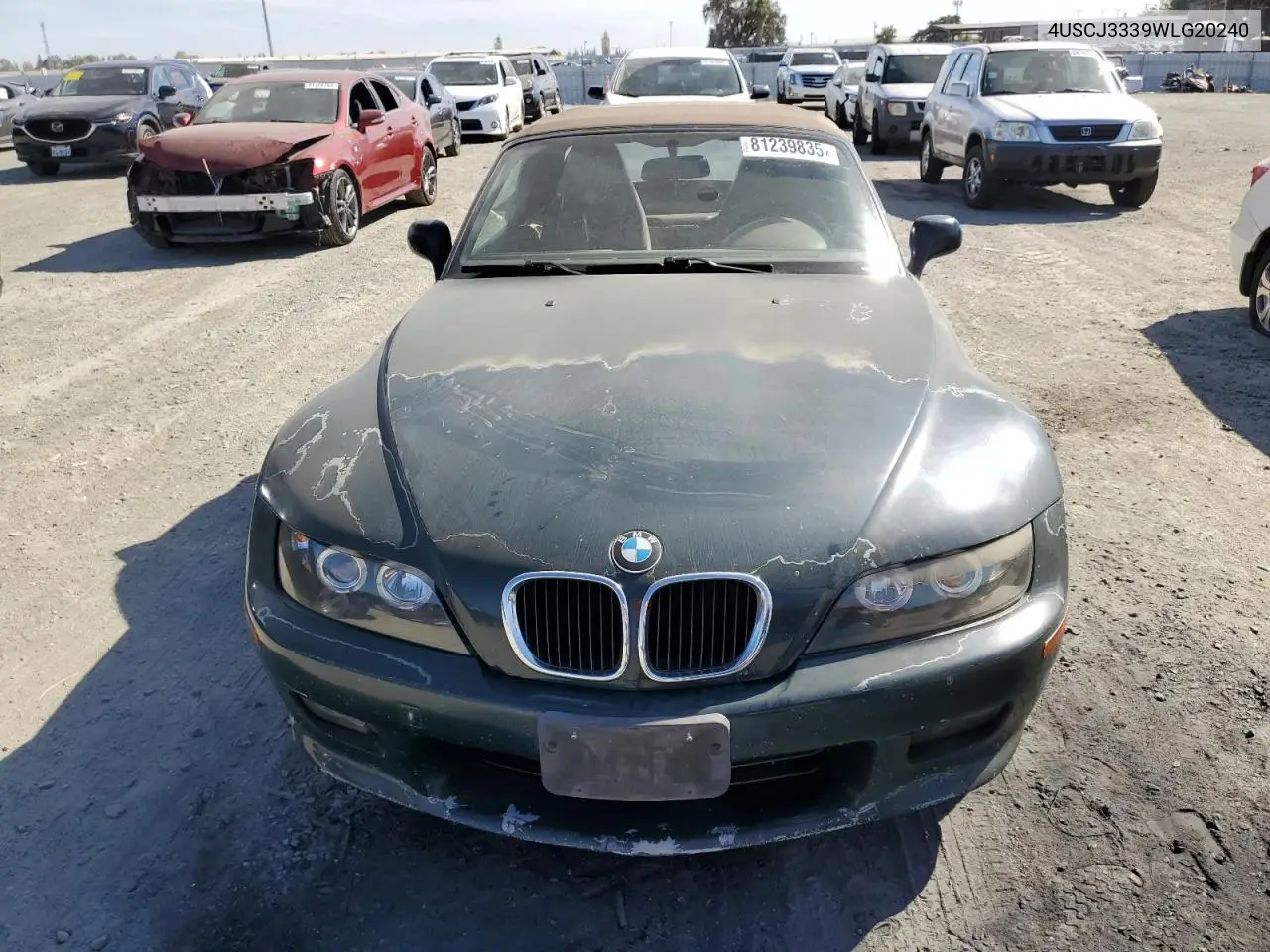 1998 BMW Z3 2.8 VIN: 4USCJ3339WLG20240 Lot: 81239835