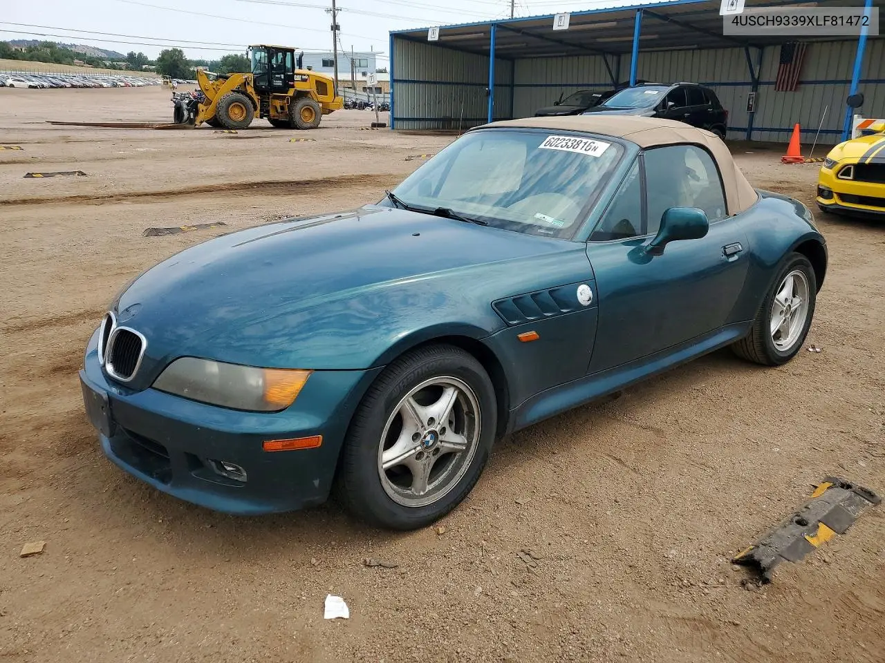1999 BMW Z3 2.3 VIN: 4USCH9339XLF81472 Lot: 60233816