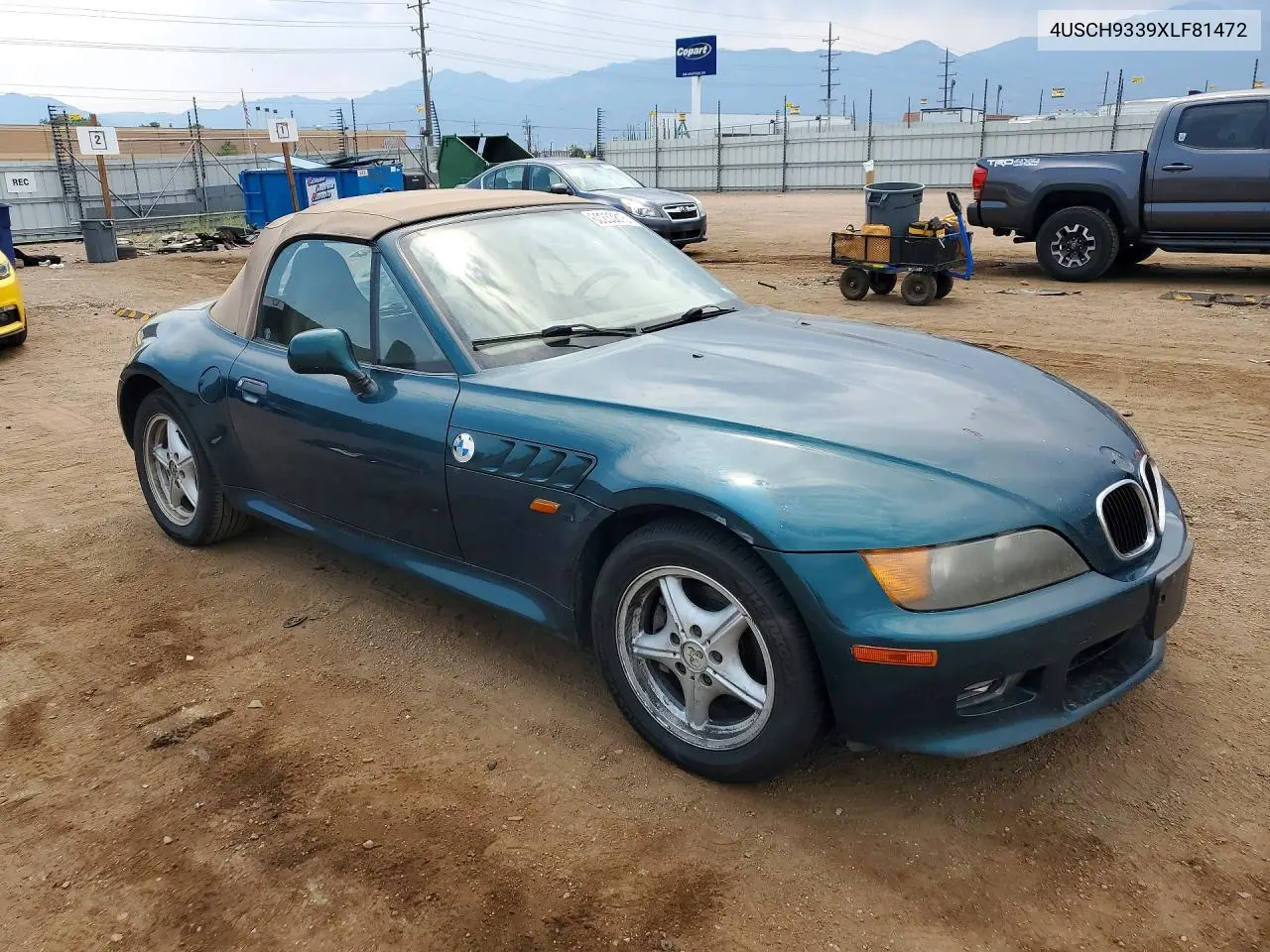 1999 BMW Z3 2.3 VIN: 4USCH9339XLF81472 Lot: 60233816