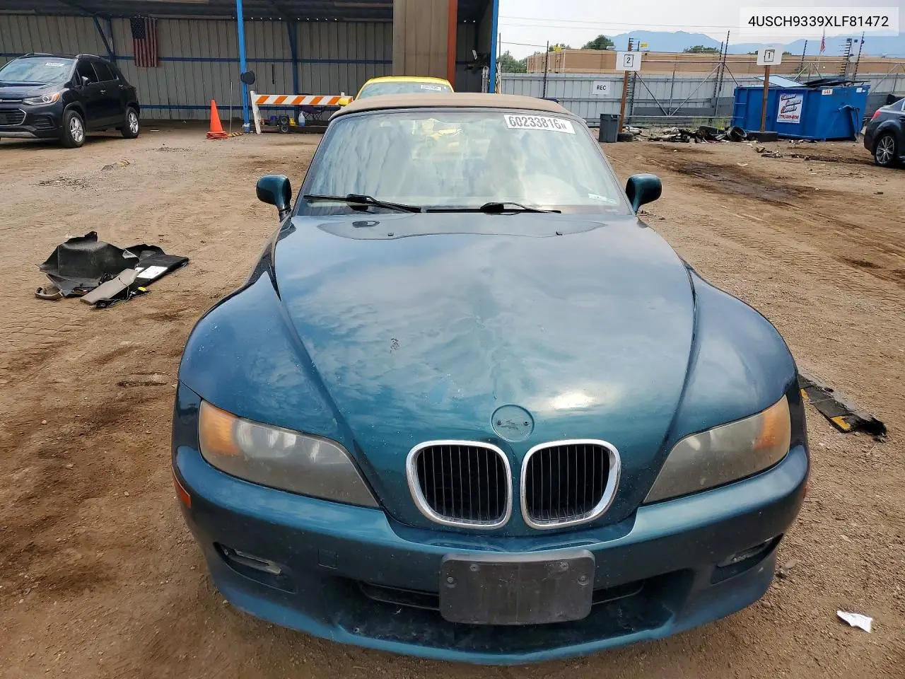 1999 BMW Z3 2.3 VIN: 4USCH9339XLF81472 Lot: 60233816