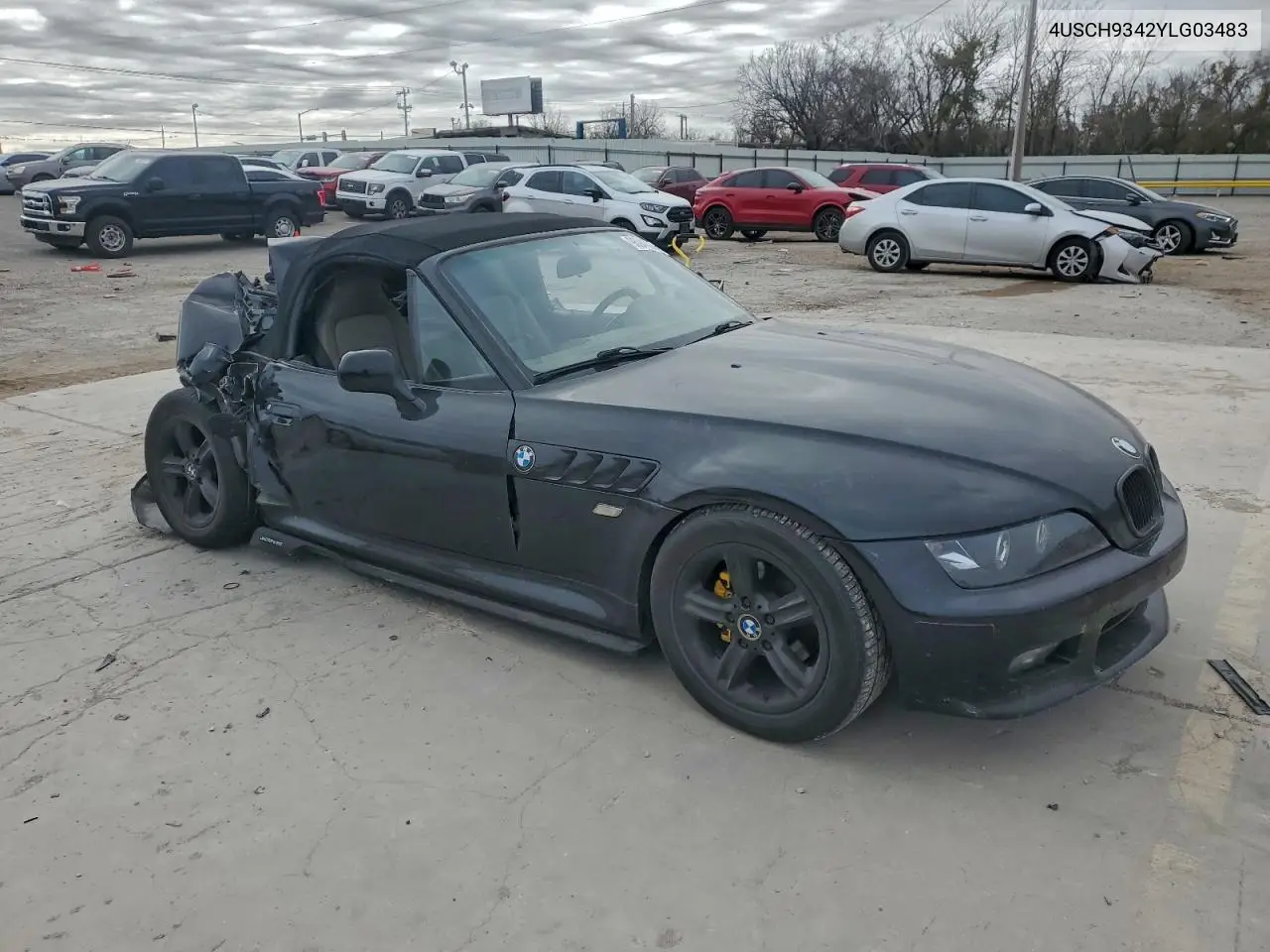 2000 BMW Z3 2.3 VIN: 4USCH9342YLG03483 Lot: 57478626