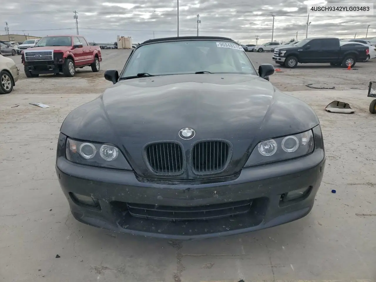 2000 BMW Z3 2.3 VIN: 4USCH9342YLG03483 Lot: 57478626