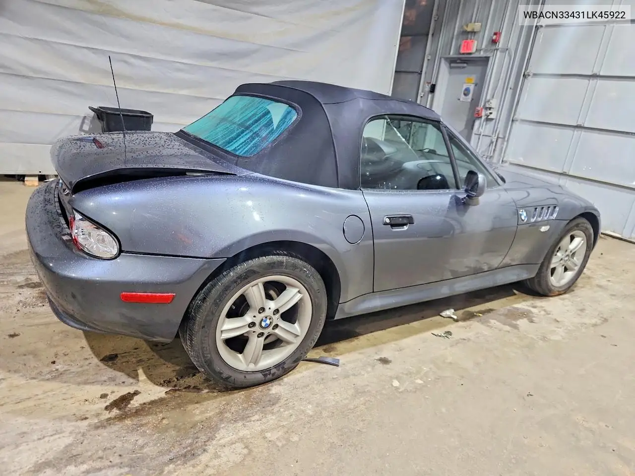 2001 BMW Z3 2.5 VIN: WBACN33431LK45922 Lot: 60207046