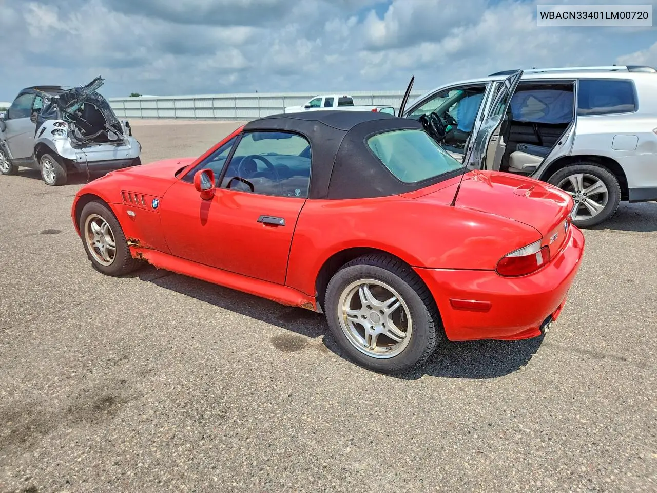 2001 BMW Z3 2.5 VIN: WBACN33401LM00720 Lot: 61685176