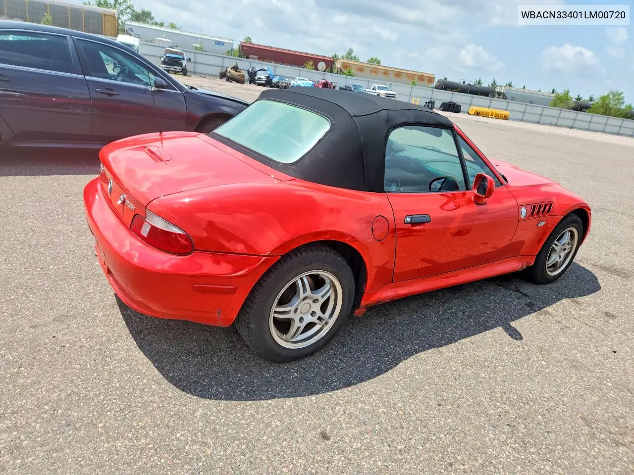 2001 BMW Z3 2.5 VIN: WBACN33401LM00720 Lot: 61685176
