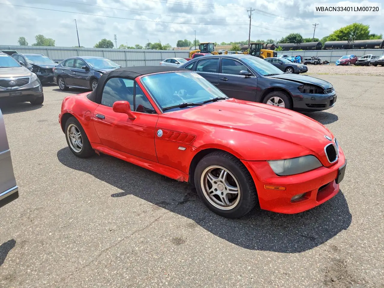2001 BMW Z3 2.5 VIN: WBACN33401LM00720 Lot: 61685176