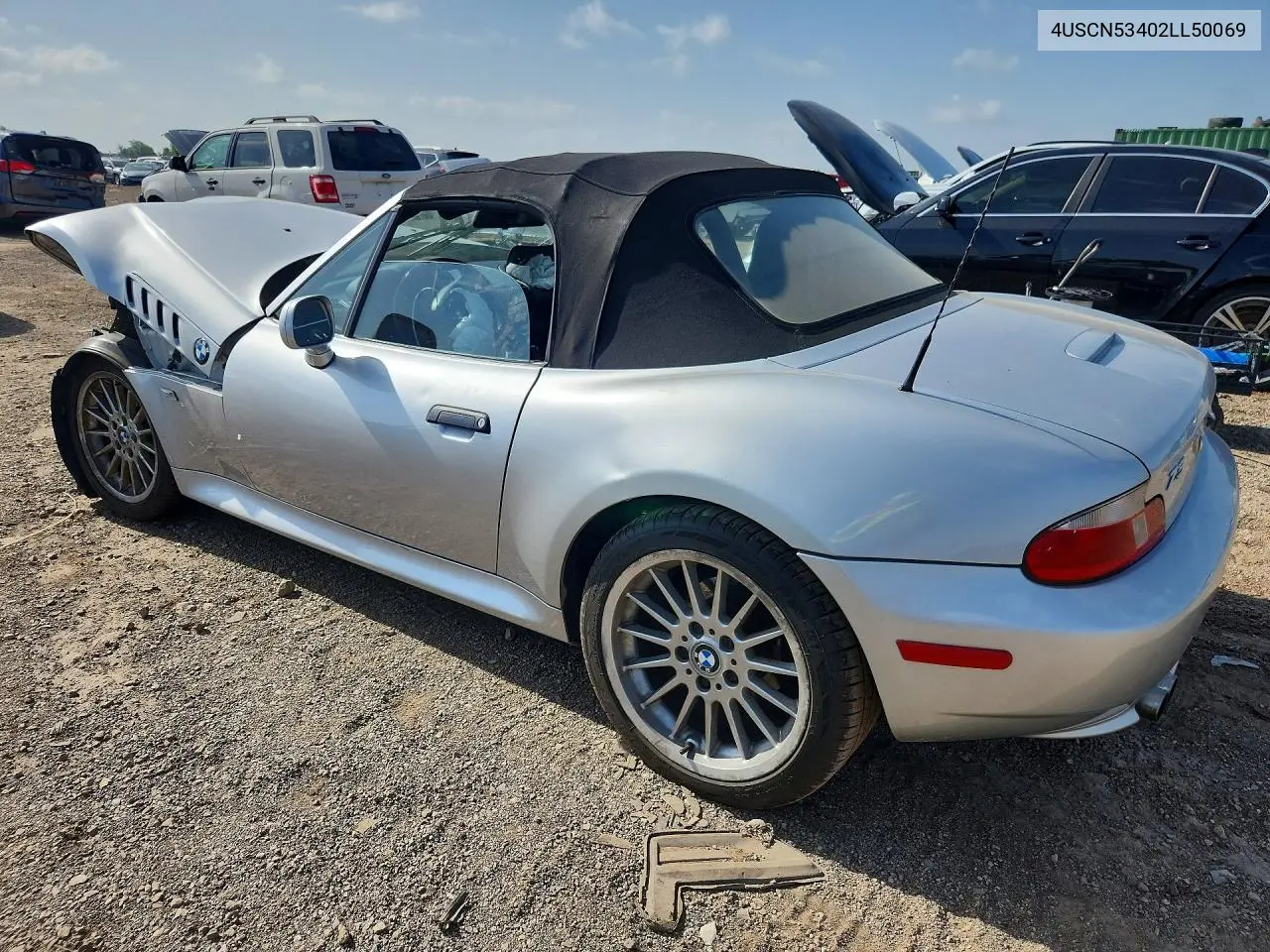 2002 BMW Z3 3.0 VIN: 4USCN53402LL50069 Lot: 59168266