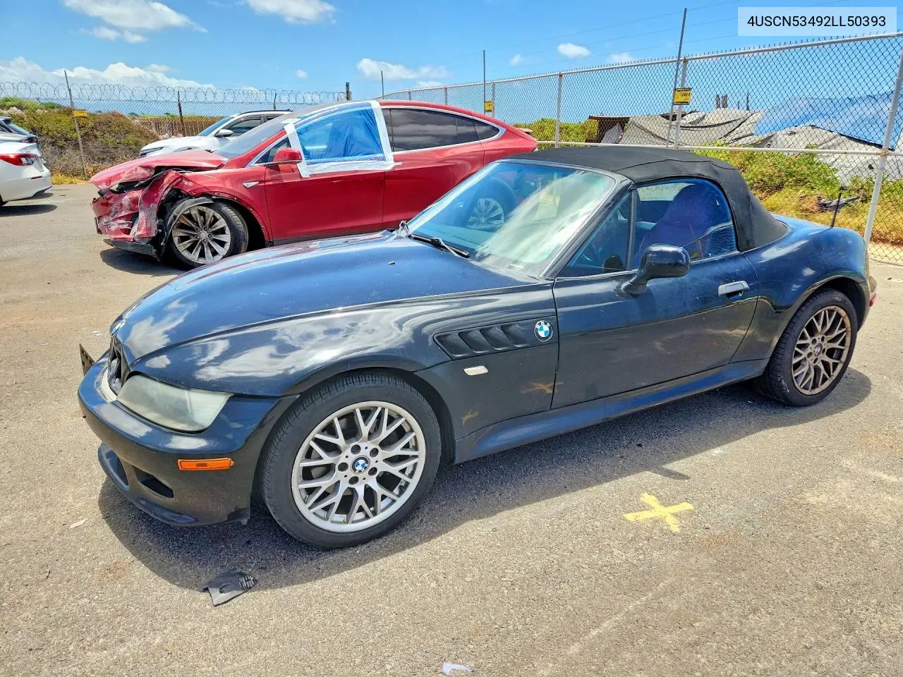 2002 BMW Z3 3.0 VIN: 4USCN53492LL50393 Lot: 60217616