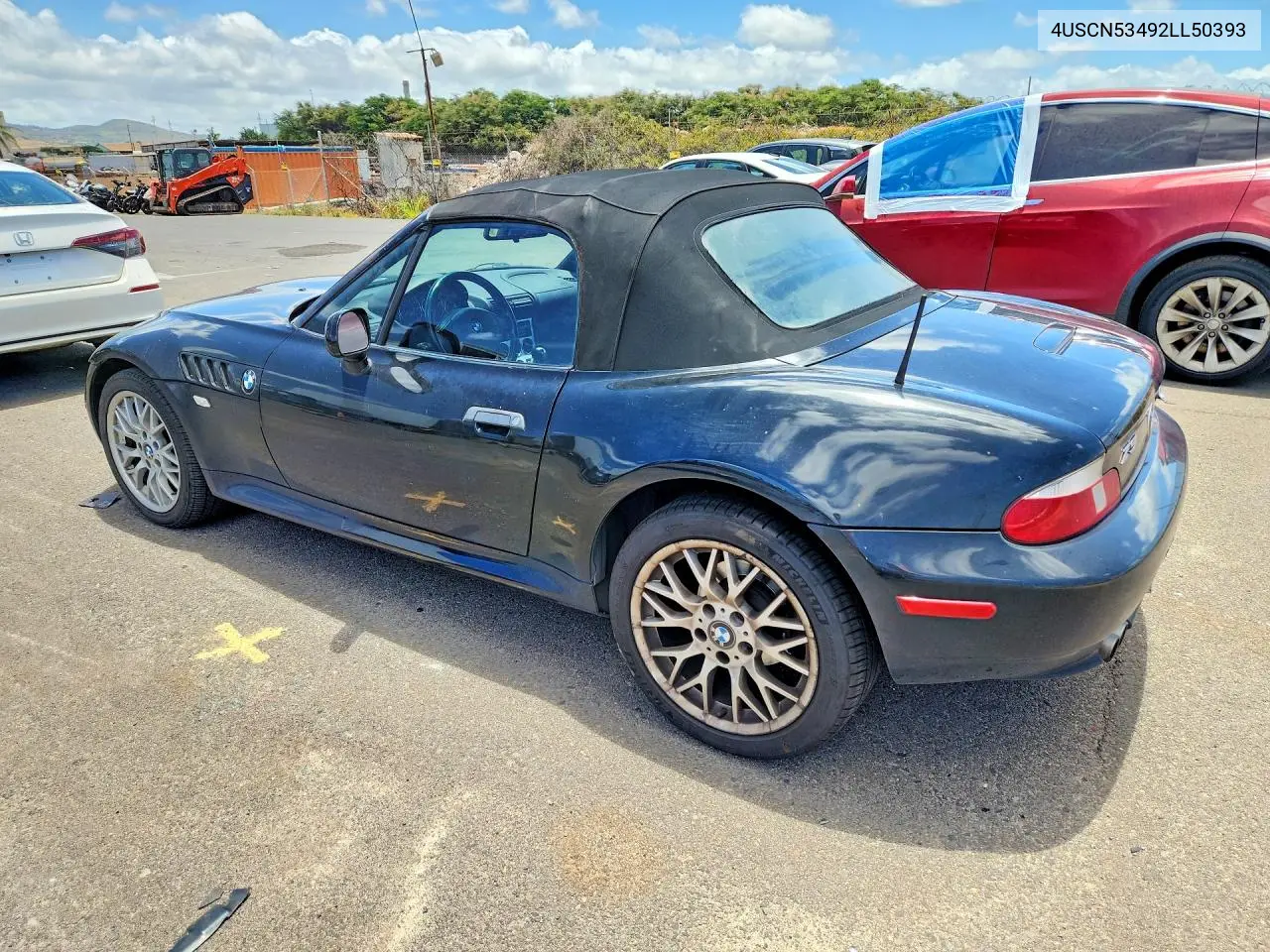 2002 BMW Z3 3.0 VIN: 4USCN53492LL50393 Lot: 60217616