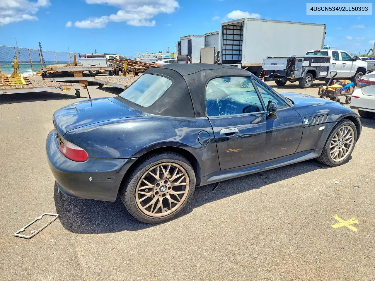 2002 BMW Z3 3.0 VIN: 4USCN53492LL50393 Lot: 60217616