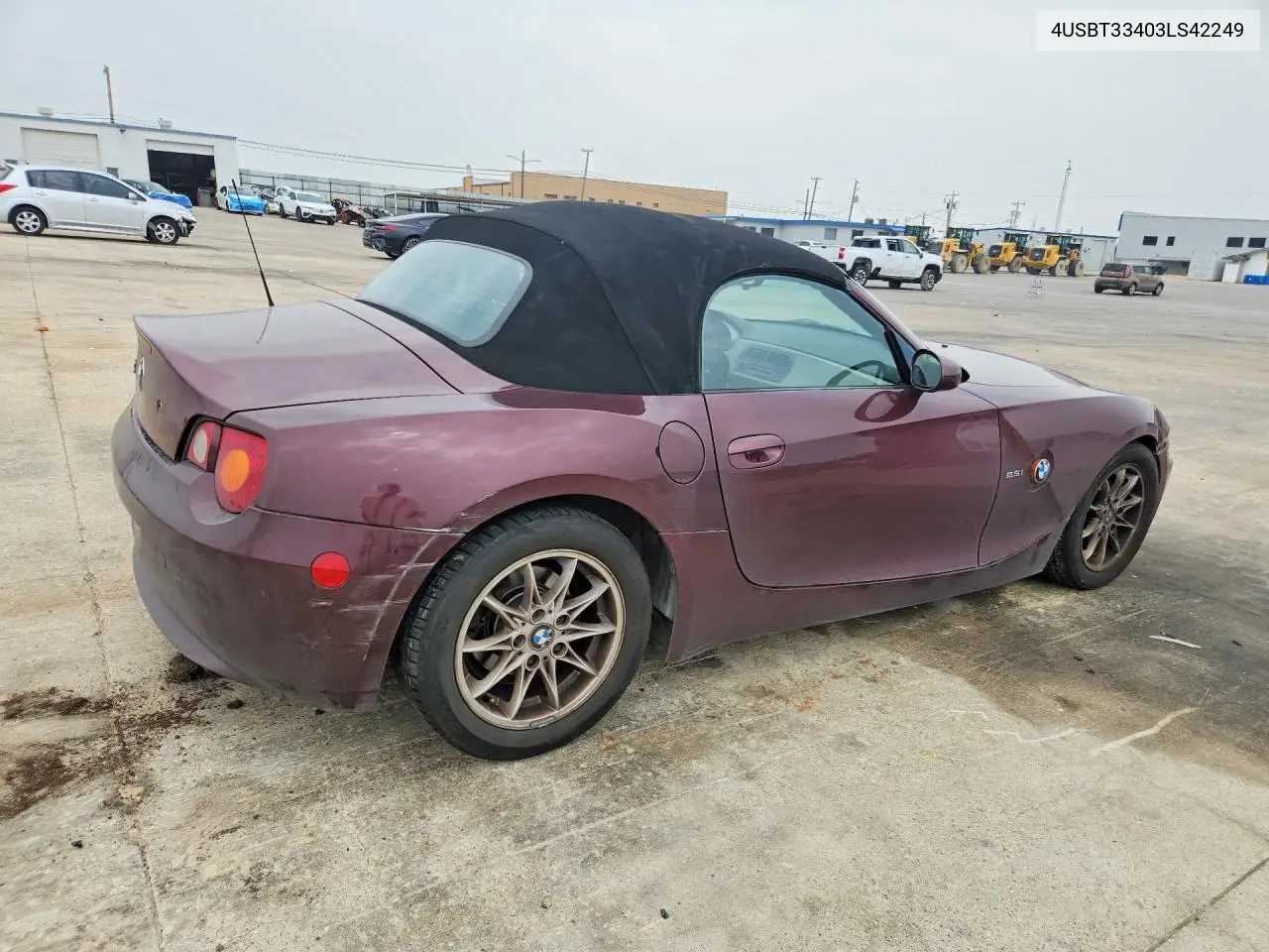 2003 BMW Z4 2.5 VIN: 4USBT33403LS42249 Lot: 51720426