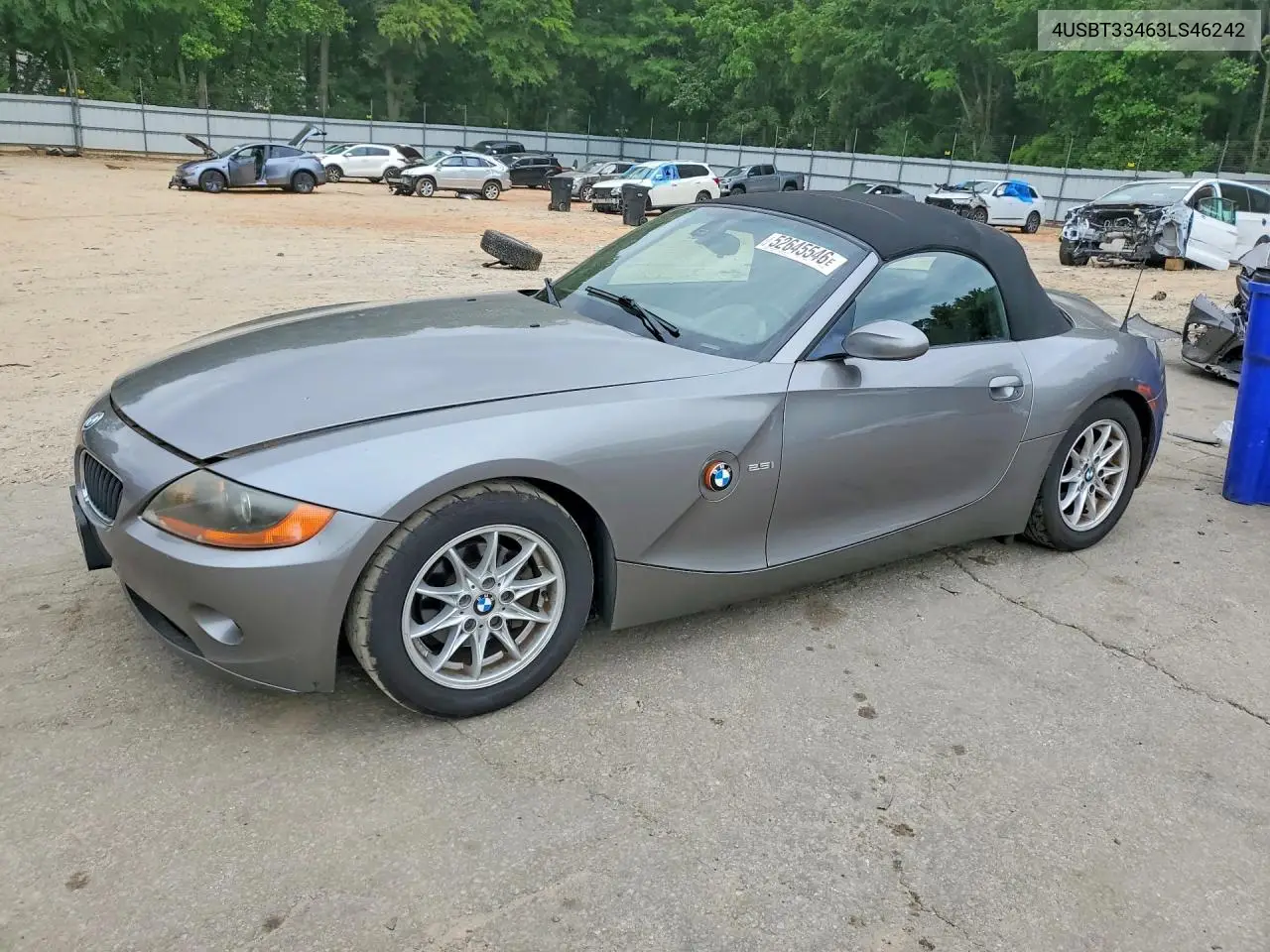 2003 BMW Z4 2.5 VIN: 4USBT33463LS46242 Lot: 52645546