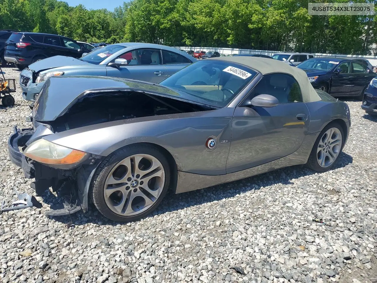 2003 BMW Z4 3.0 VIN: 4USBT534X3LT23075 Lot: 54462896