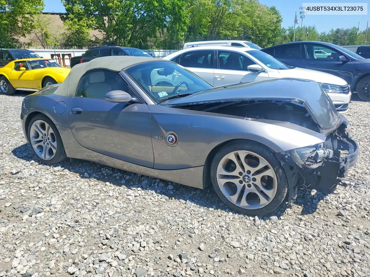 2003 BMW Z4 3.0 VIN: 4USBT534X3LT23075 Lot: 54462896