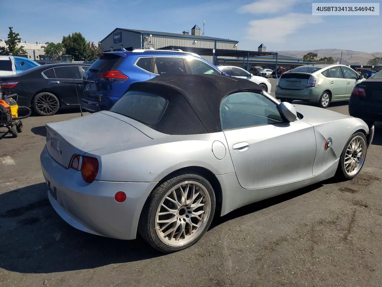 2003 BMW Z4 2.5 VIN: 4USBT33413LS46942 Lot: 56266206