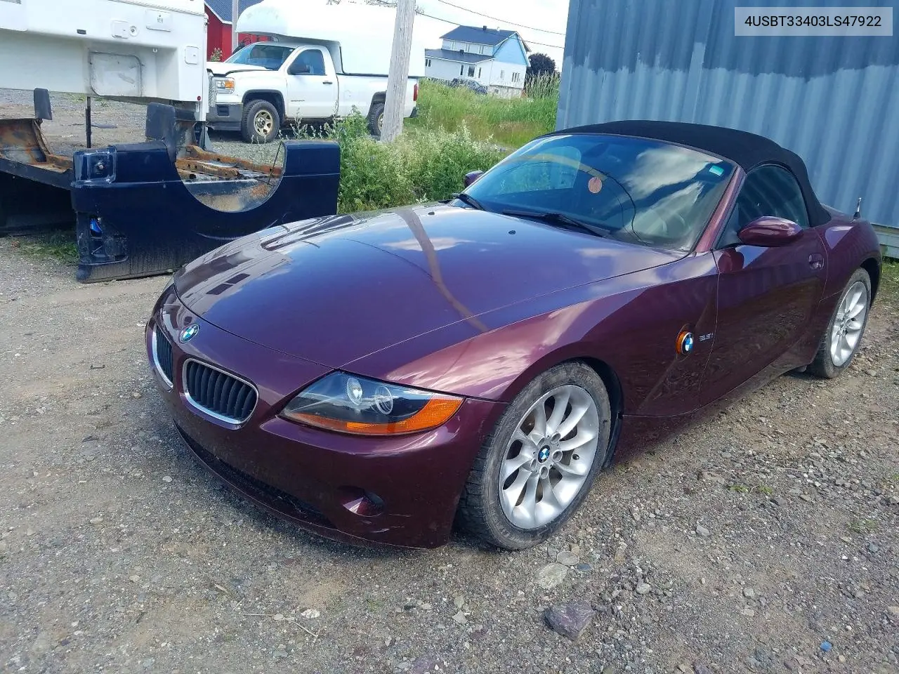 2003 BMW Z4 2.5 VIN: 4USBT33403LS47922 Lot: 58054746