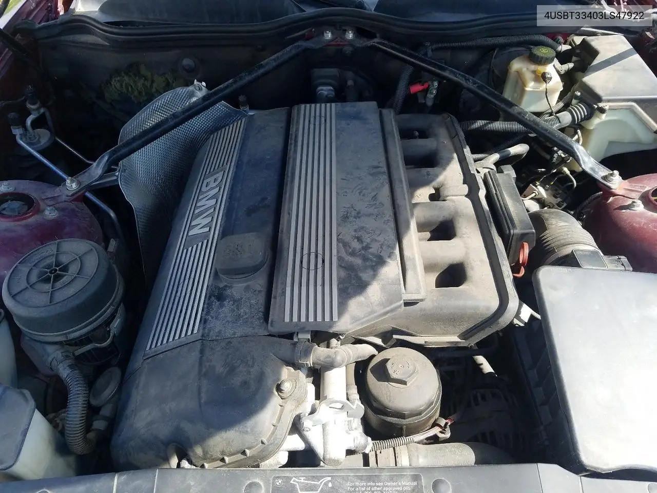 2003 BMW Z4 2.5 VIN: 4USBT33403LS47922 Lot: 58054746