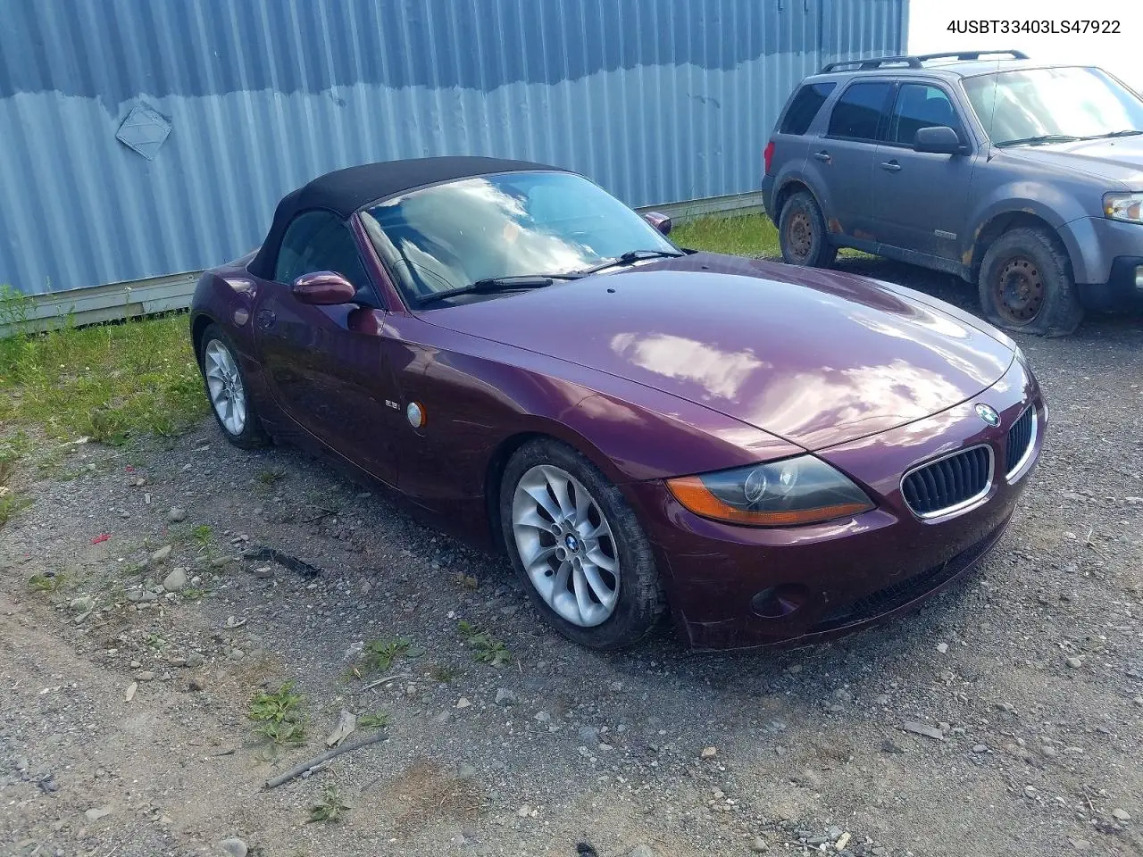 2003 BMW Z4 2.5 VIN: 4USBT33403LS47922 Lot: 58054746
