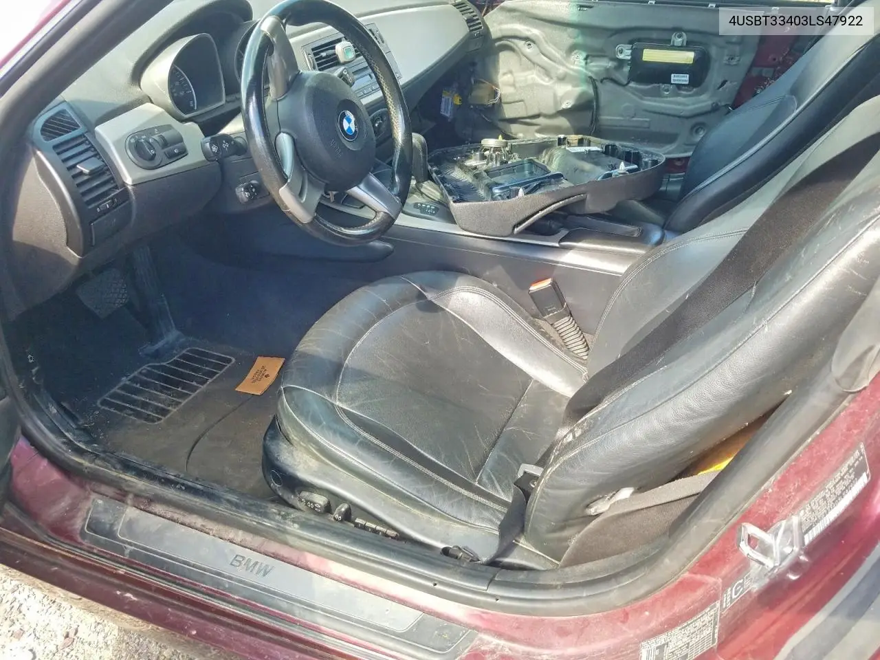 2003 BMW Z4 2.5 VIN: 4USBT33403LS47922 Lot: 58054746