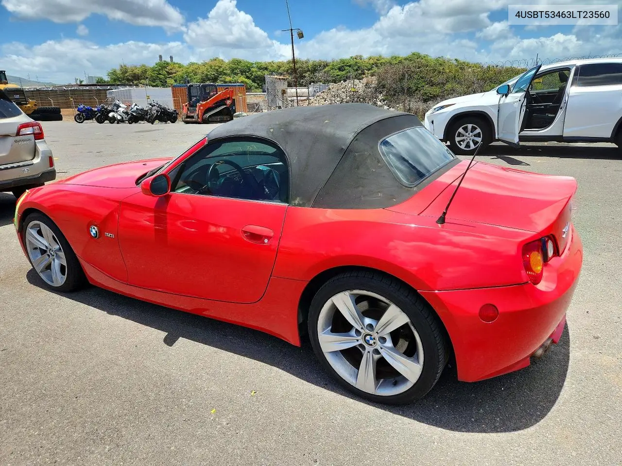 2003 BMW Z4 3.0 VIN: 4USBT53463LT23560 Lot: 58156546