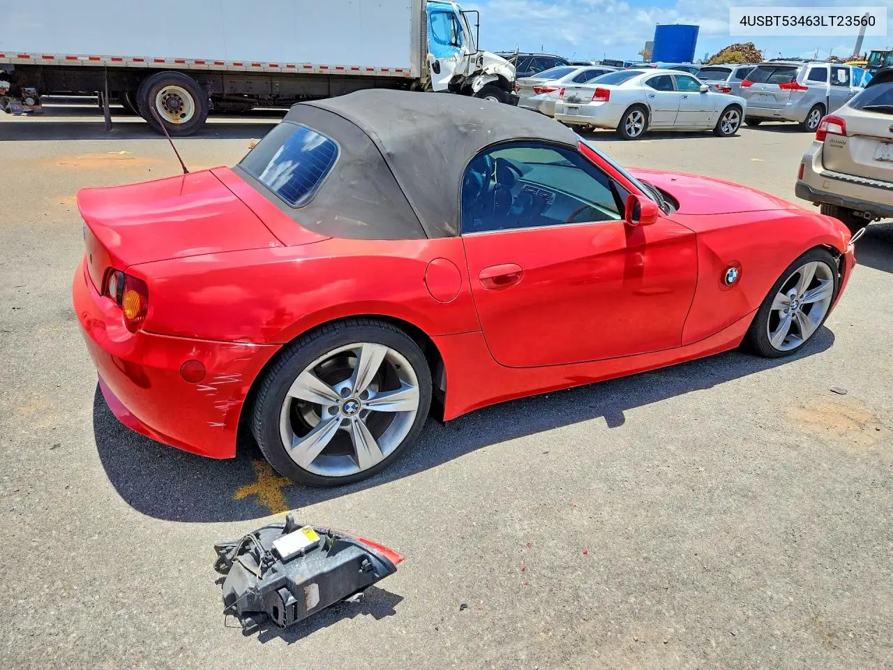 2003 BMW Z4 3.0 VIN: 4USBT53463LT23560 Lot: 58156546