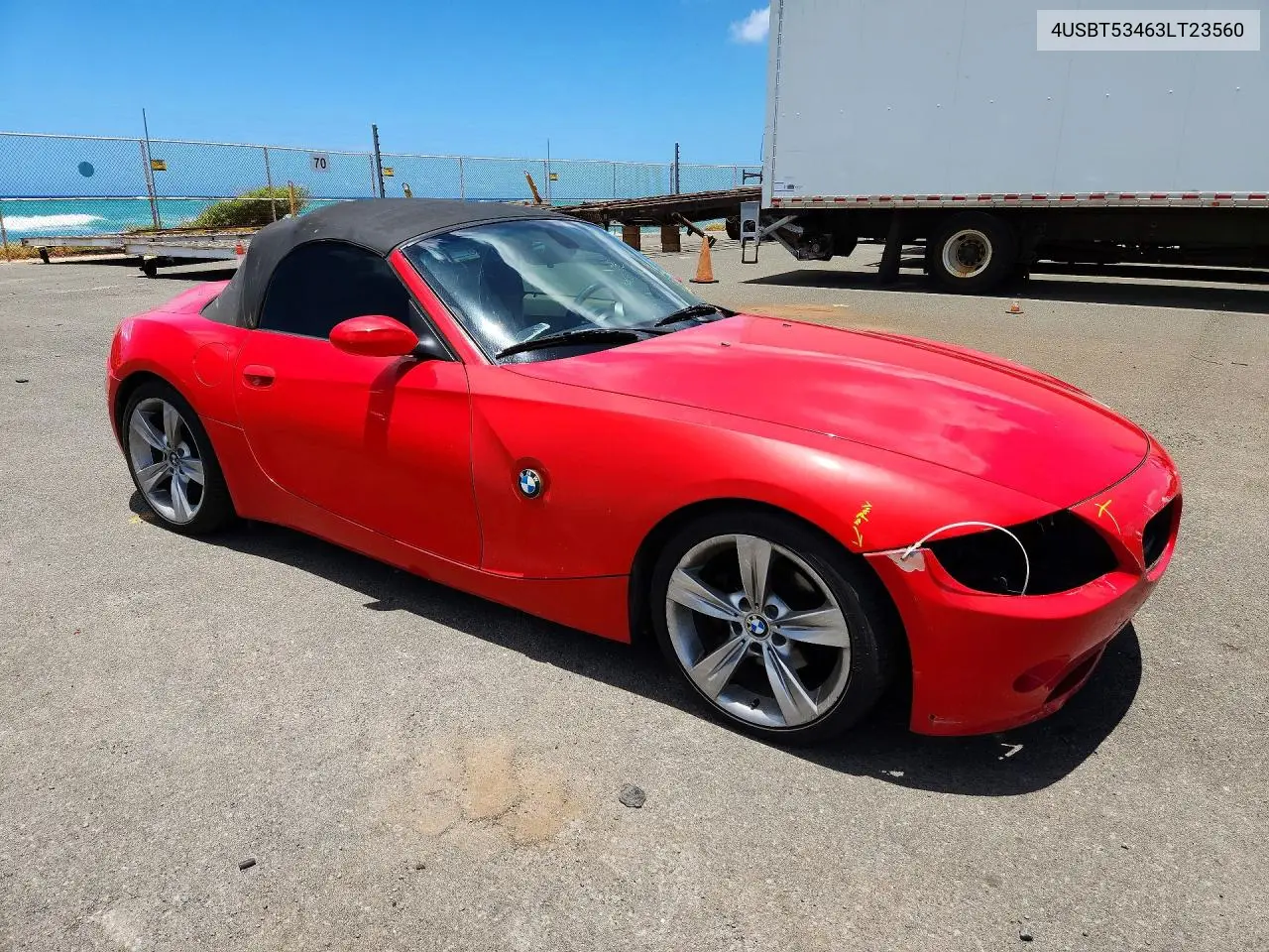 2003 BMW Z4 3.0 VIN: 4USBT53463LT23560 Lot: 58156546