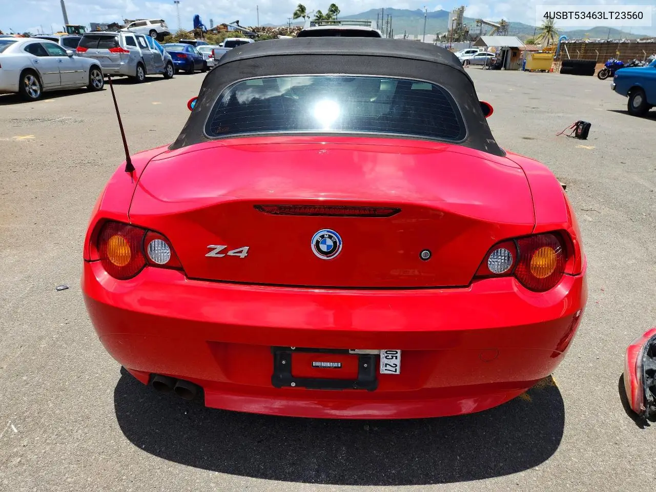 2003 BMW Z4 3.0 VIN: 4USBT53463LT23560 Lot: 58156546