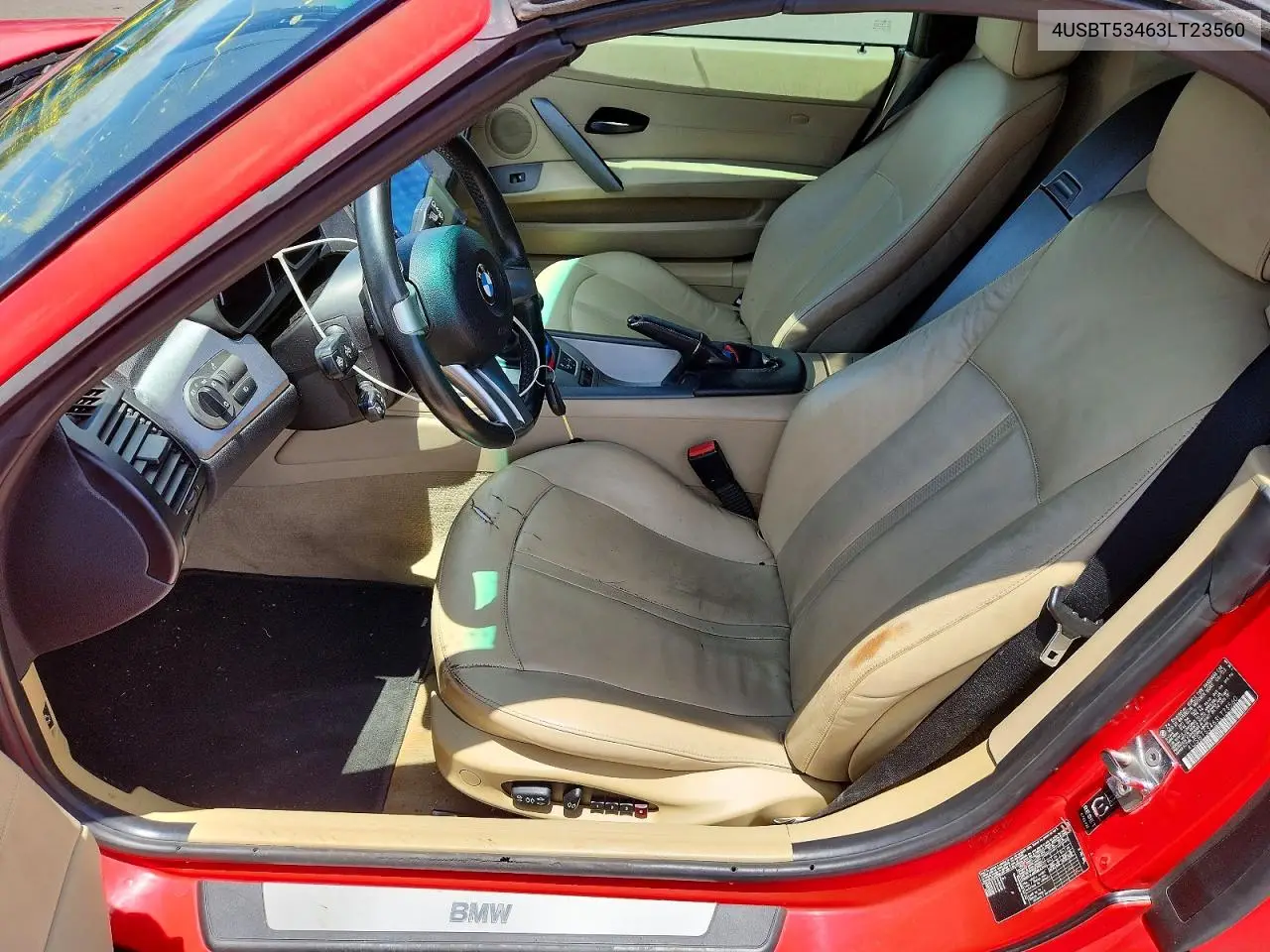 2003 BMW Z4 3.0 VIN: 4USBT53463LT23560 Lot: 58156546